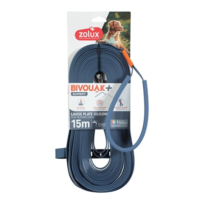 Zolux Bvk Sleeplijn Plat Siliconen Blauw