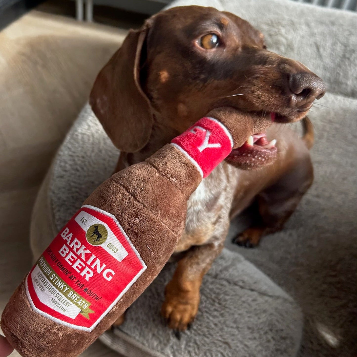 Fuzzyard Barking Beer Plush